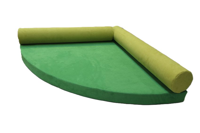 Kuschelecke Viertelkreis 3-teilig, 160 cm, B1 Stoff oder KL